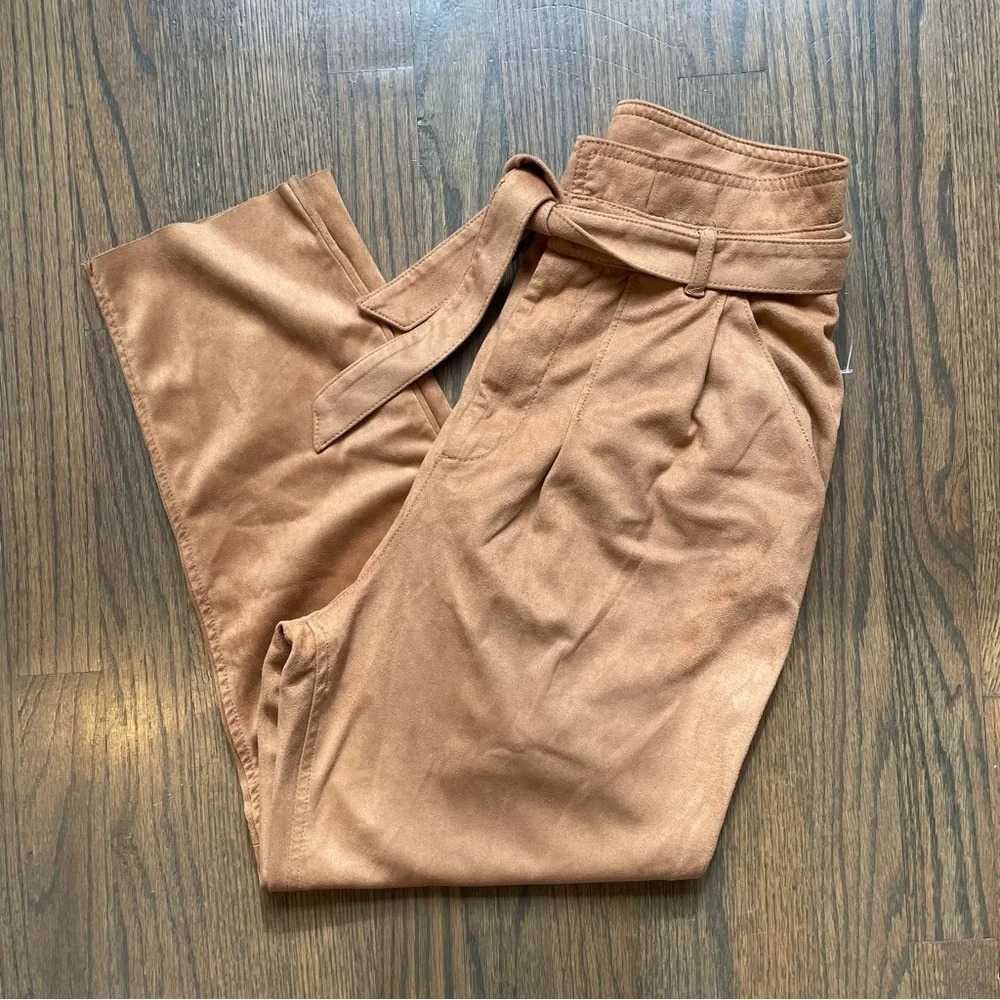 Free People Nightfall Vegan-Suede Pants Camel - Picture 6 of 12